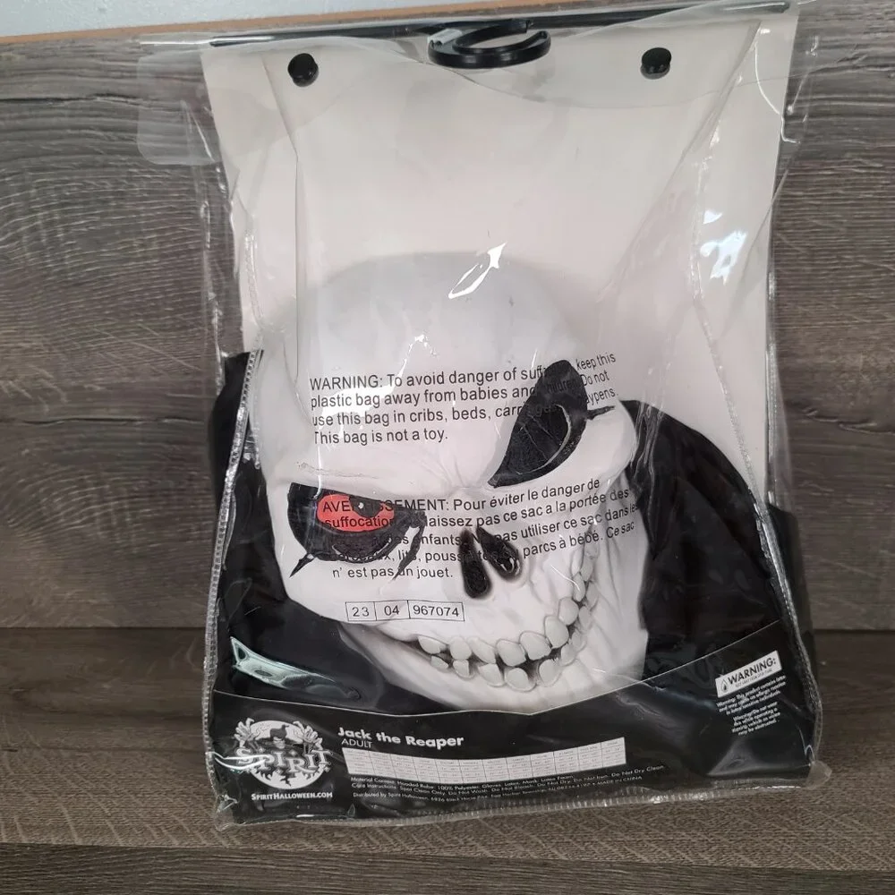 Spirit Halloween Jack The Reaper Adult Costume One Size Fits Most-Missing Gloves - Picture 5 of 8